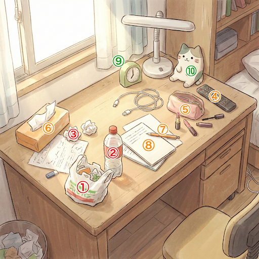 お片付けマップの例